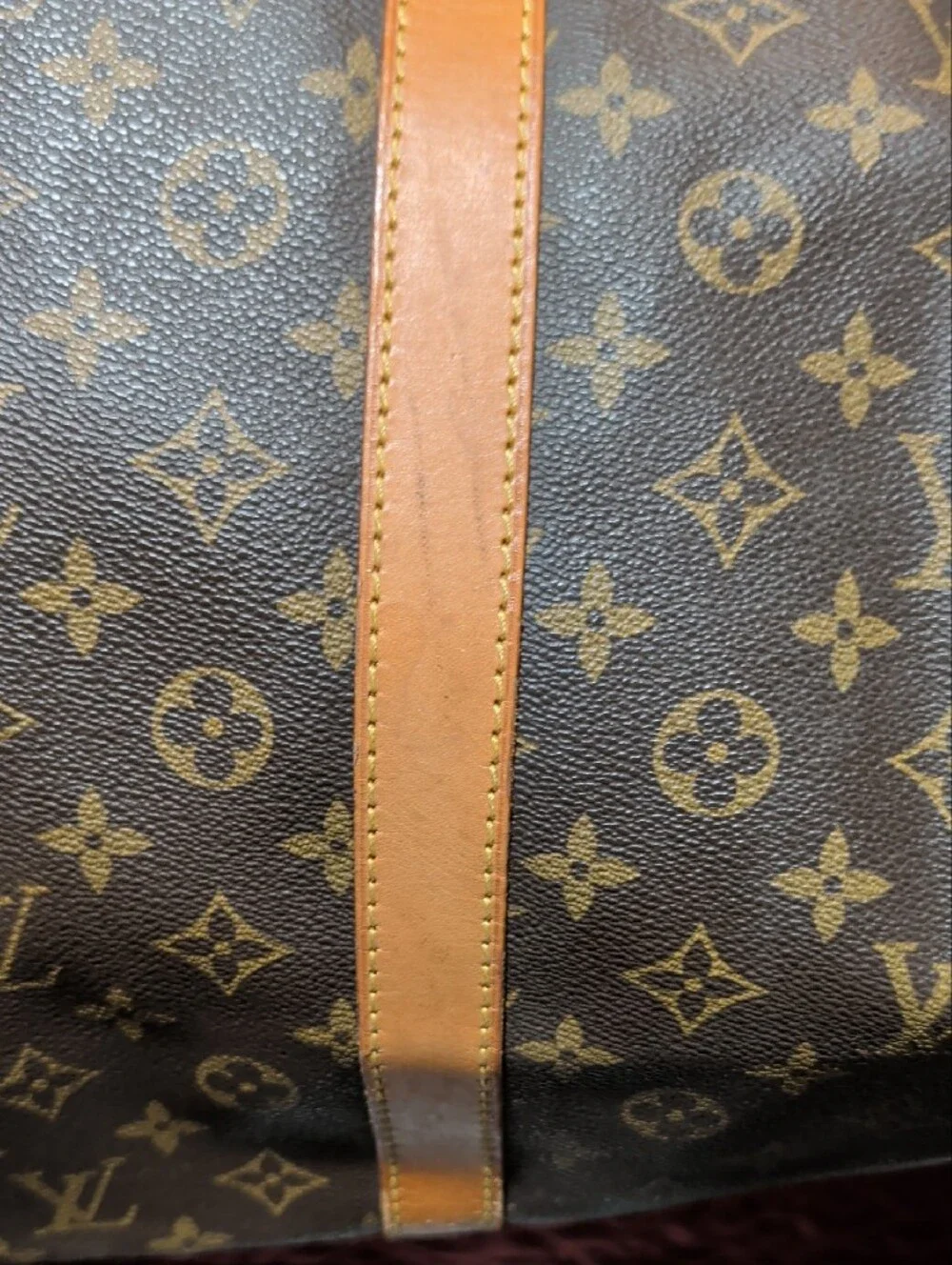 Louis Vuitton Brown Monogram Keepall 60 Boston Bag